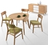 Picture of Dining set Home4you Jaxton Oak / Green / Gray