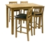 Picture of Dining set Home4you Laura Dark Brown / Oak