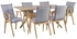 Picture of Dining set Home4you Razor Gray / Oak