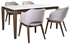Picture of Dining set Home4you Salute 4 Walnut / Light Gray