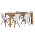Picture of Home4you Chicago/Seiko Dining Room Set Oak/White