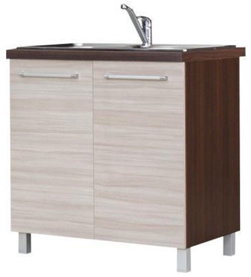 Picture of Bodzio Loara Bottom Cabinet Under The Sink 80DZ Latte/Nut