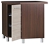 Picture of Bodzio Loara Bottom Corner Cabinet With Basket Latte/Nut