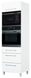 Show details for Bodzio Loara Oven & Microwave Cabinet White