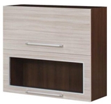 Show details for Bodzio Loara Upper Cabinet 80GDW Latte/Nut