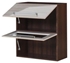 Picture of Bodzio Loara Upper Cabinet With Glass 60GDW Latte/Nut