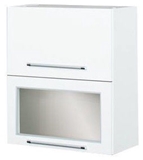 Show details for Bodzio Loara Upper Cabinet With Glass 60GDW White