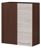 Show details for Bodzio Loara Upper Corner Cabinet Left Latte/Nut