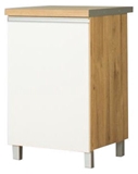 Show details for Bodzio Monia Bottom Cabinet 50 Left White/Brown