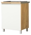 Picture of Bodzio Monia Bottom Cabinet Under Sink 60 Left White/Brown