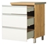 Picture of Bodzio Monia Bottom Drawer Cabinet 60 White/Brown