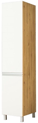 Picture of Bodzio Monia High Narrow Kitchen Cabinet 40 Left White/Brown