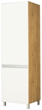 Show details for Bodzio Monia High Rise Refrigerator Cabinet 60 Left White/Brown