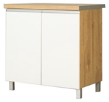 Show details for Bodzio Monia Lower Cabinet 80 White/Brown