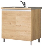 Show details for Bodzio Monia Lower Cabinet For Sink 80 Brown