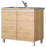 Show details for Bodzio Monia Lower Cabinet For Sink 90 Brown