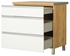 Picture of Bodzio Monia Lower Drawer Cabinet 80 White/Brown