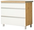 Picture of Bodzio Monia Lower Drawer Cabinet 90 White/Brown