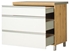 Picture of Bodzio Monia Lower Drawer Cabinet 90 White/Brown