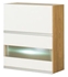 Picture of Bodzio Monia Upper Divided Cabinet With Glass 60 White/Brown