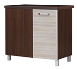 Show details for Bodzio Ola Bottom Corner Cabinet 90 Left Nut Latte