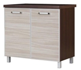 Show details for Bodzio Ola Bottom Kitchen Cabinet 90 Nut Latte