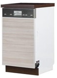 Show details for Bodzio Ola Dishwasher Cabinet Open 45 Gloss Latte