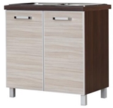 Show details for Bodzio Ola Kitchen Bottom Cabinet Under The Sink 80 Gloss Latte