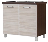 Show details for Bodzio Ola Kitchen Bottom Cabinet Under The Sink 90 Gloss Latte