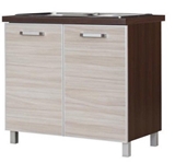 Show details for Bodzio Ola Kitchen Bottom Cabinet Under The Sink 90 Nut Latte