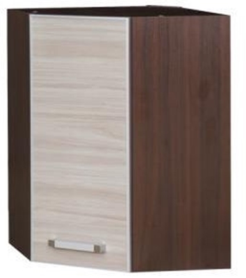 Picture of Bodzio Ola Kitchen Corner Cabinet 53 Gloss Nut Latte