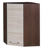 Show details for Bodzio Ola Kitchen Corner Cabinet 53 Nut Latte