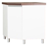 Show details for Bodzio Sandi Kitchen Bottom Corner Cabinet 76x86x52cm Polished White