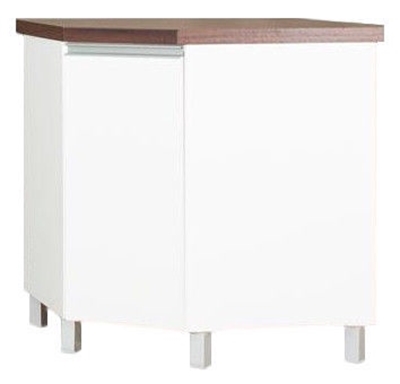 Picture of Bodzio Sandi Kitchen Bottom Corner Cabinet 76x86x52cm Polished White