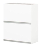 Show details for Bodzio Sandi Upper Front Cabinet 60x72x31cm Polished White