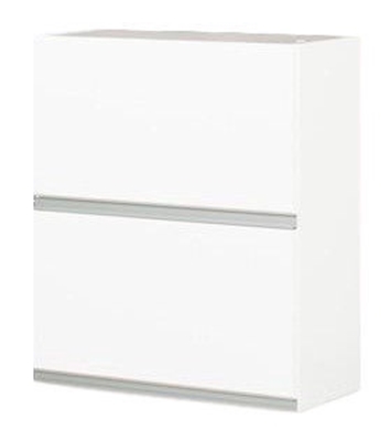 Picture of Bodzio Sandi Upper Front Cabinet 60x72x31cm Polished White