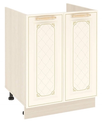 Picture of DaVita Milana 23.50 Kitchen Bottom Cabinet Under The Sink Astrid Pine/Vanilla