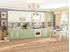 Picture of DaVita Olivija 72.54 Kitchen Bottom Cabinet Astrid Pine/Green