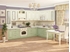 Picture of DaVita Olivija 72.57 Kitchen Bottom Cabinet Astrid Pine/Green