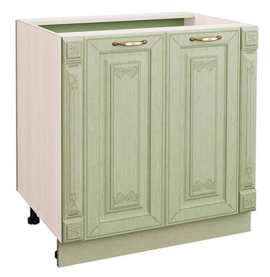 Picture of DaVita Olivija 72.62 Kitchen Bottom Cabinet Astrid Pine/Green