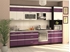 Picture of DaVita Palermo 08.01.1 Kitchen Upper Cabinet Wenge Oak/Eggplant/Singa Cream