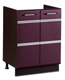 Show details for DaVita Palermo 08.50 Kitchen Bottom Cabinet Under The Sink Wenge Oak/Eggplant