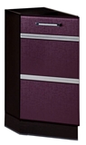 Show details for DaVita Palermo 08.65.1 Kitchen Bottom Cabinet Wenge Oak/Eggplant