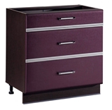 Show details for DaVita Palermo 08.67.2 Kitchen Bottom Cabinet Wenge Oak/Eggplant