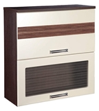 Show details for DaVita Rio 16.09 Kitchen Upper Cabinet Wenge Oak/Pearl