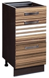 Show details for DaVita Rio 16.59 Kitchen Bottom Cabinet Wenge Oak/Brown