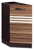 Show details for DaVita Rio 16.65 Kitchen Bottom Cabinet Left Wenge Oak/Brown