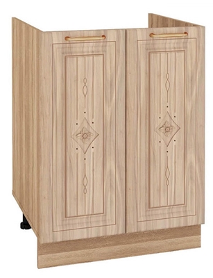 Picture of DaVita Šarlotta 73.50 Kitchen Bottom Cabinet Under The Sink Sonoma Oak/Elm Riva