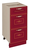 Show details for DaVita Viktorija 20.59 Kitchen Bottom Cabinet Astrid Pine/Bordeaux