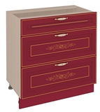 Show details for DaVita Viktorija 20.67 Kitchen Bottom Cabinet Astrid Pine/Bordeaux